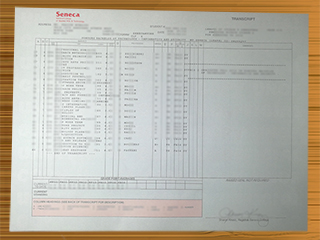 Seneca College transcript