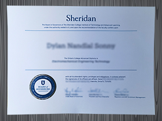 Sheridan College diploma