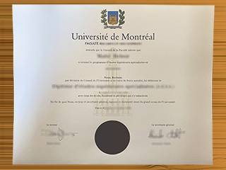 Université de Montréal diploma