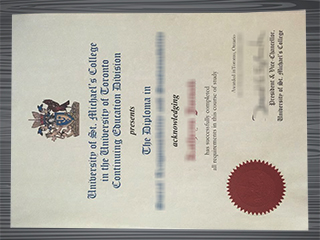 University of St. Michael's College diploma