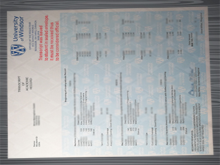 University of Windsor transcript