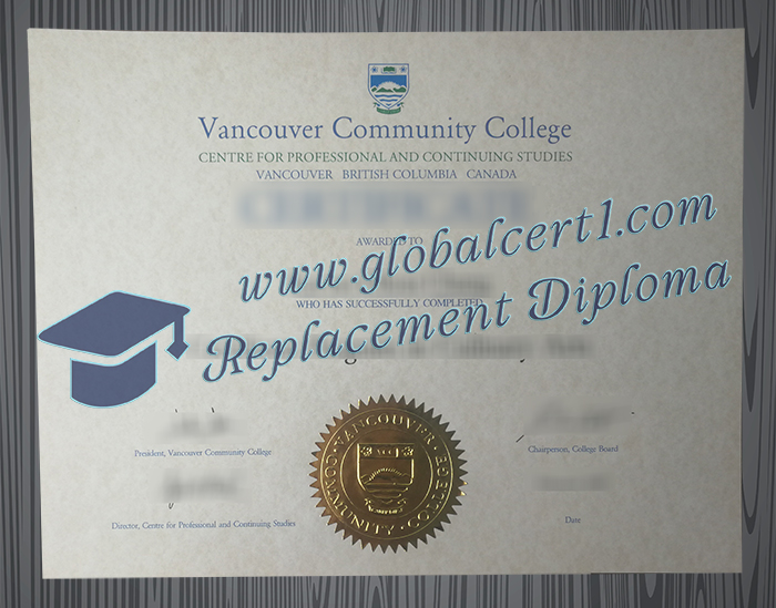 Vancouver Community College certificate