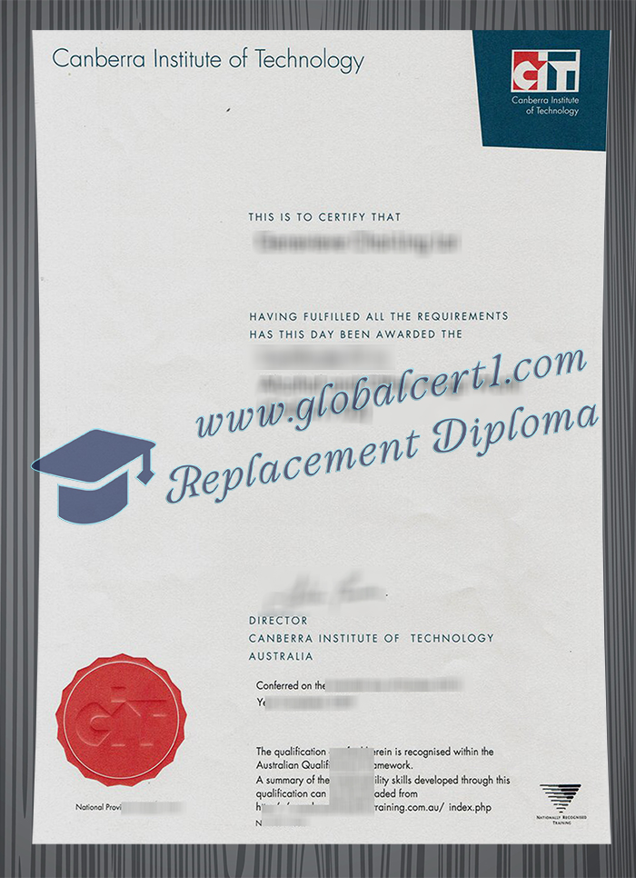 Canberra Institute of Technology certificate