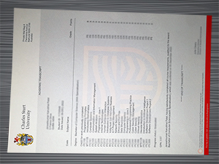 Charles Sturt University transcript