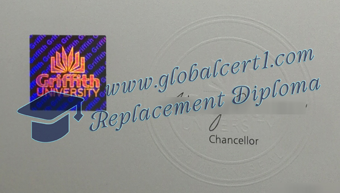 Griffith University seal and hologram