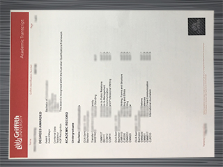 Griffith University transcript
