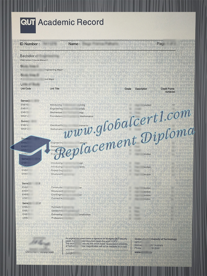 Queensland University of Technology transcript