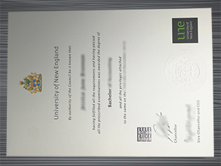 University of New England diploma