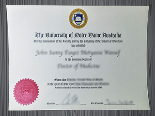 University of Notre Dame Australia diploma