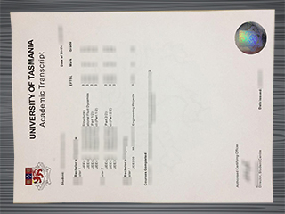 University of Tasmania transcript