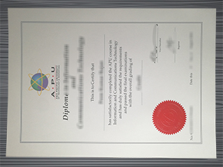 Asia Pacific University diploma