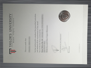 Taylor's University diploma