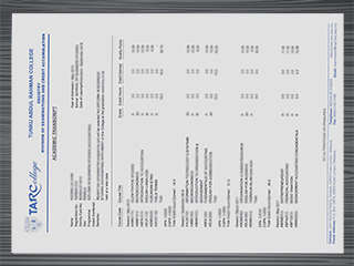 Tunku Abdul Rahman College transcript