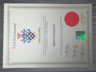 UCSI University diploma
