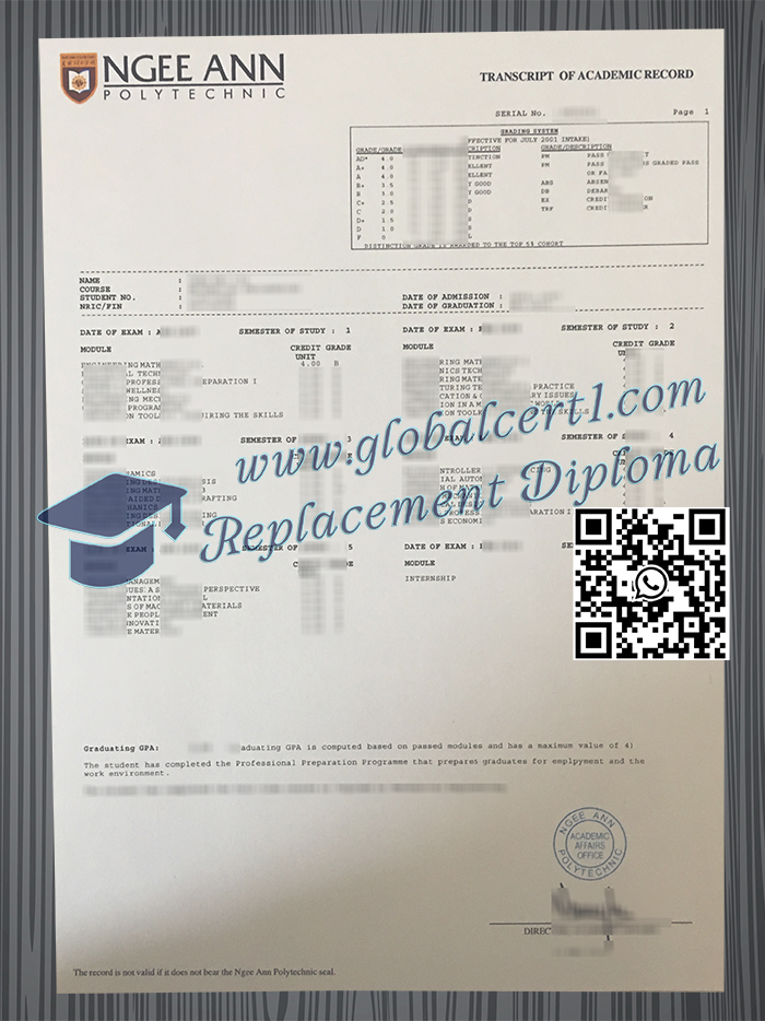 Ngee Ann Polytechnic transcript
