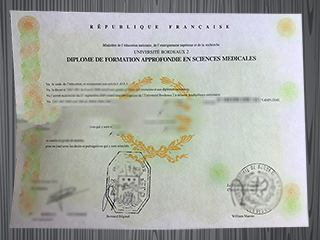 Université Bordeaux 2 diploma
