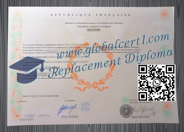 Université Clermont-Auvergne degree