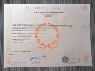 Université Clermont-Auvergne diploma