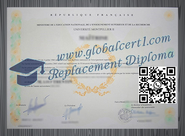 Université Montpellier II degree