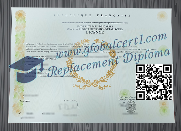 Université Paris Descartes degree