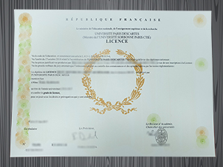 Université Paris Descartes diploma
