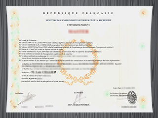 Université Paris VI diploma