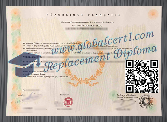 Université Savoie Mont Blanc degree