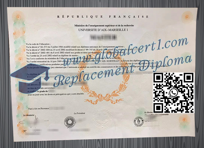 Université d'Aix-Marseille I degree