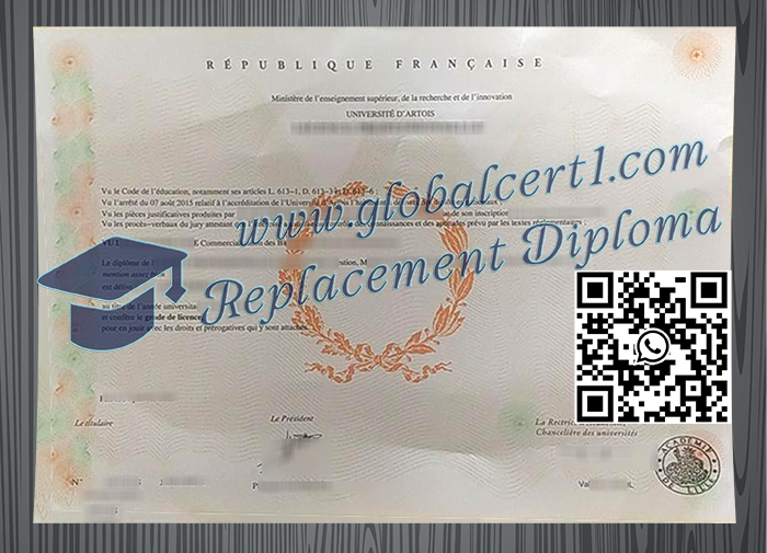 Université d'Artois degree