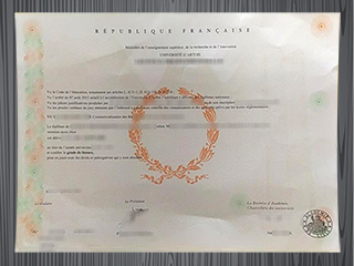 Université d'Artois diploma