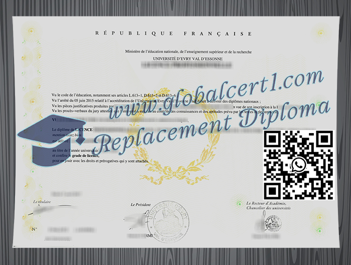 Université d'Évry-Val-d'Essonne degree