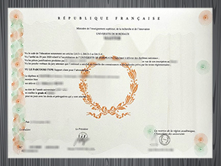 Université de Bordeaux diploma