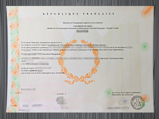 Université de Bourgogne diploma