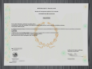 Université de Bretagne-Sud diploma