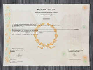 Université de Caen Normandie diploma