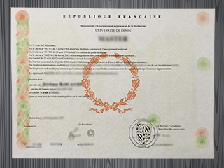 Université de Dijon diploma