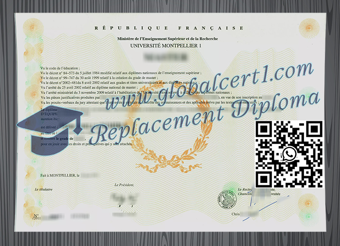 Université de Montpellier 1 degree
