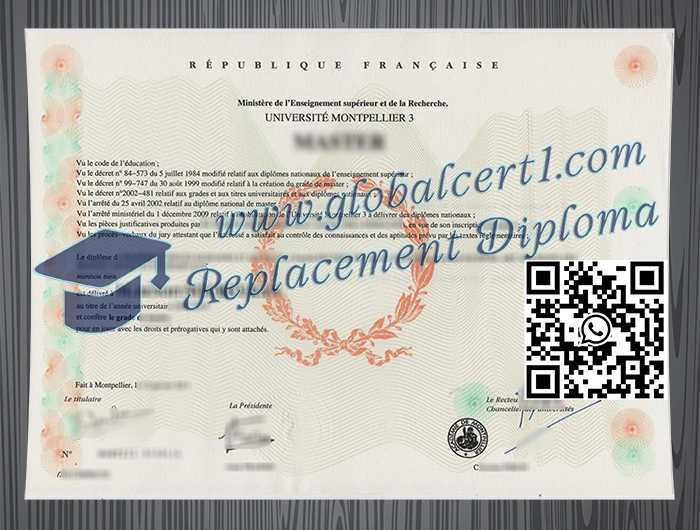 Université de Montpellier 3 degree