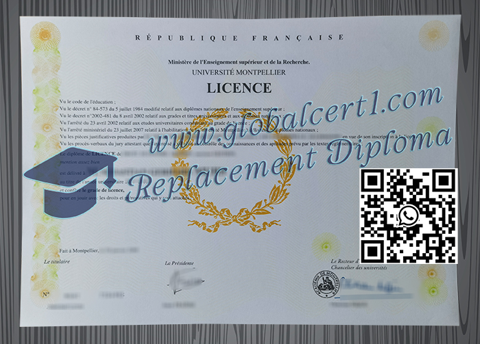 Université de Montpellier degree