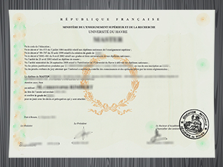 Université du Havre diploma