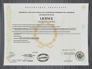 Université du Mans diploma