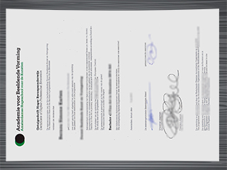 Amsterdamse Hogeschool voor de Kunsten diploma