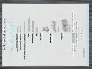 ArtEZ hogeschool voor de kunsten diploma