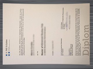 FHS St.Gallen diploma