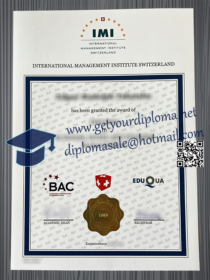 IMI International Management Institute Switzerland degree