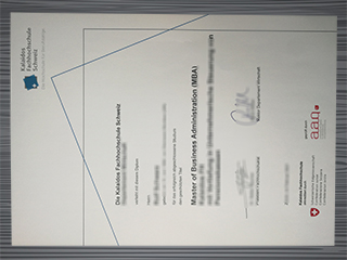 Kalaidos Fachhochschule Schweiz diploma