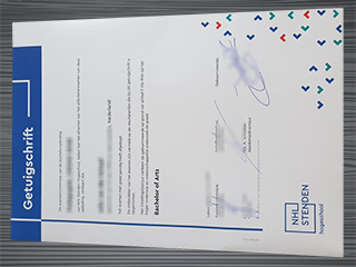 NHL Stenden Hogeschool diploma