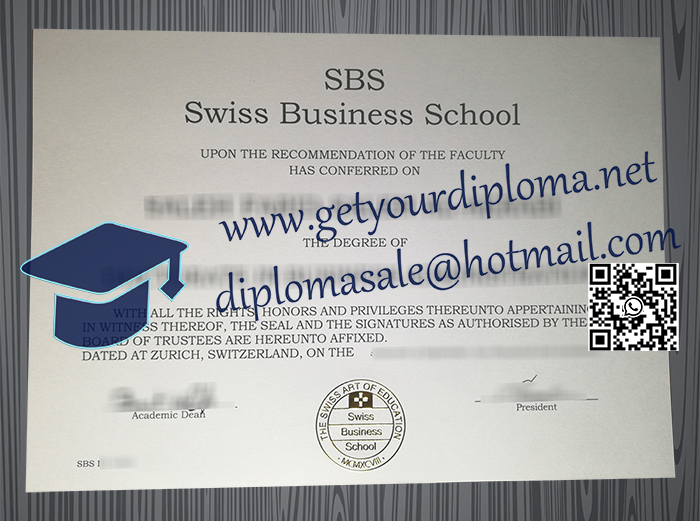 SBS Swiss Business School degree