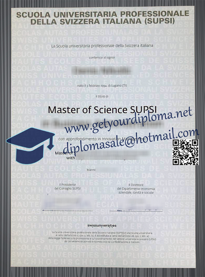 SUPSI degree