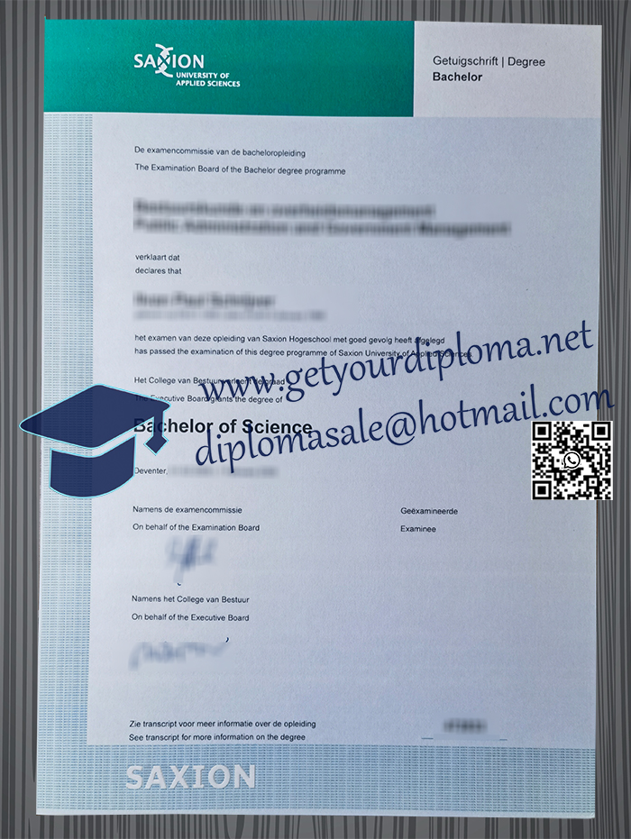 Saxion University of Applied Sciences degree